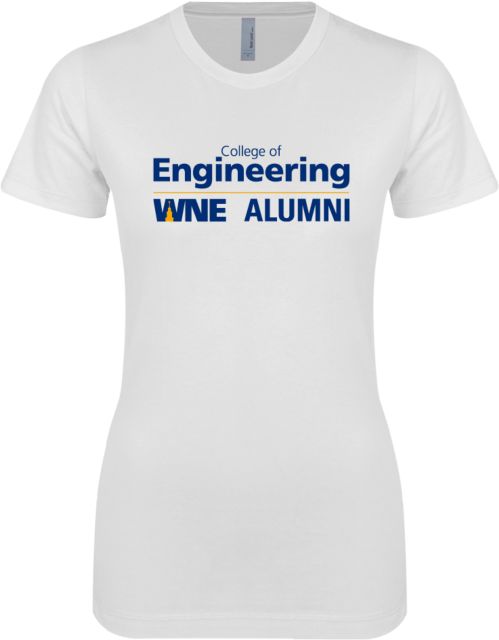 Western New England Next Level Ladies SoftStyle Junior Fitted Tee College of Engineering Alumni - ONLINE ONLY
